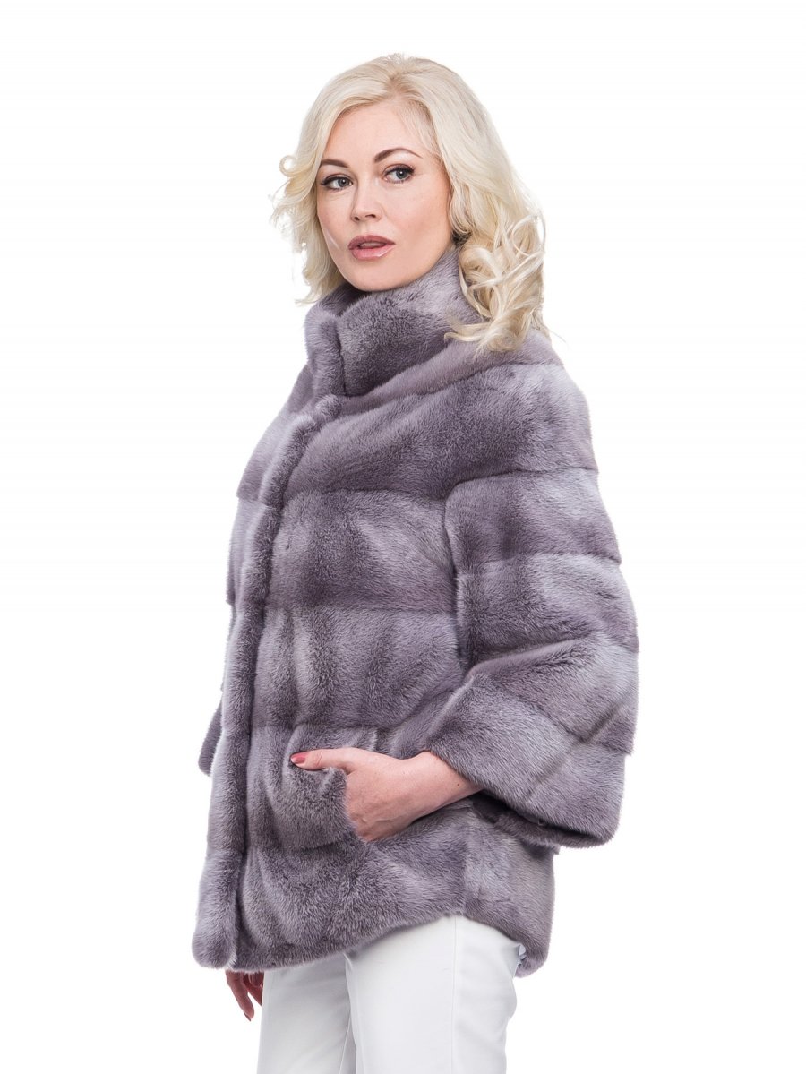 Saga furs сиреневая шуба